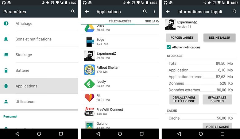 choses a faire apres achat smartphone android apps suppression images 01