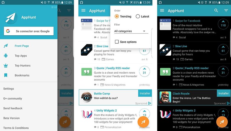 comment trouver nouvelles meilleures applications android apphunt images 01