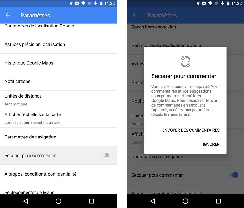 meilleurs trucs astuces google maps android secouer pour signaler images 00