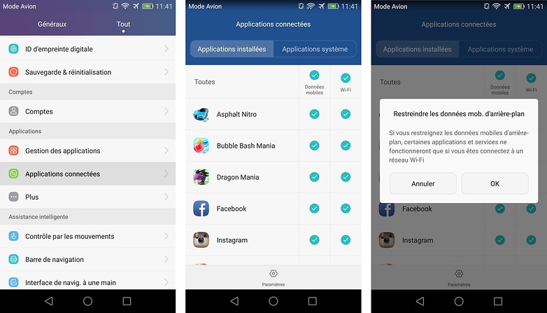meilleurs trucs astuces honor 5x activer couper gerer acces internet applications processus android images 01