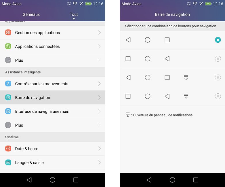 meilleurs trucs astuces honor 5x modifier gerer configurer barre navigation android images 01