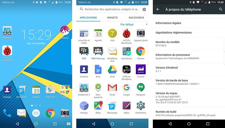 test comparatif blackberry priv vs samsung galaxy s6 edge plus androidpit fr interface logicielle image 00