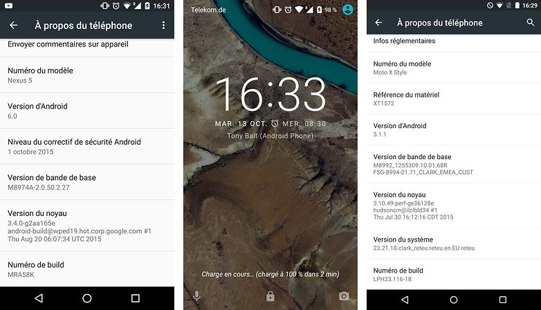 test comparatif google nexus 6 p vs motorola moto x style interface logicielle image 01