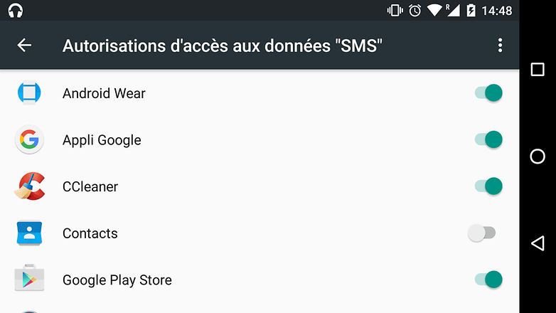 trucs astuces android 6 0 marshmallow gestionnaire permissions autorisations image 00