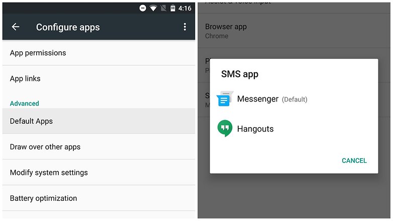 nexus 6 marshmallow default apps