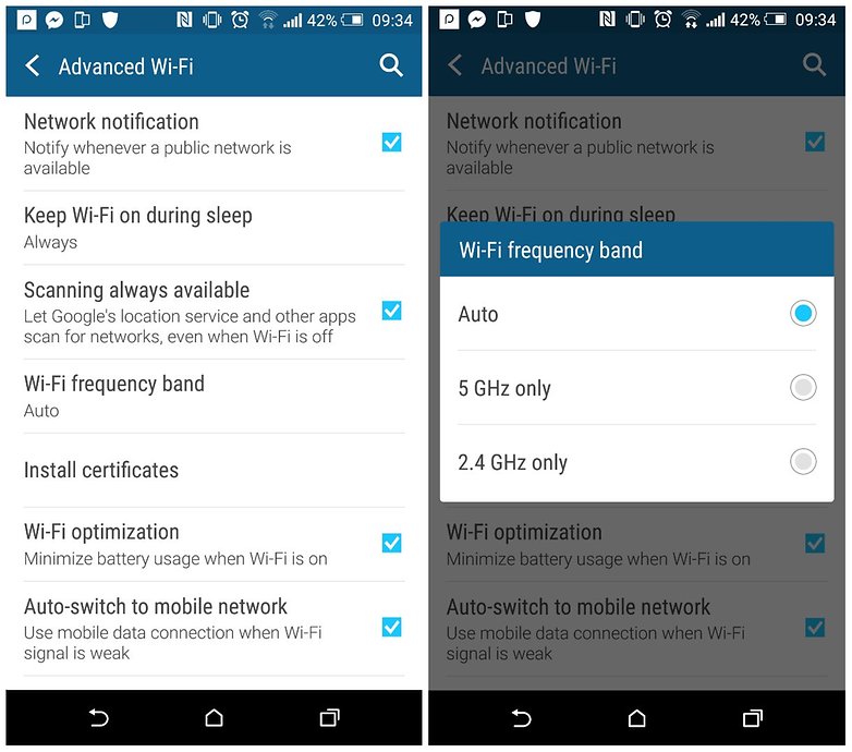 androidpit wifi frekans bandı