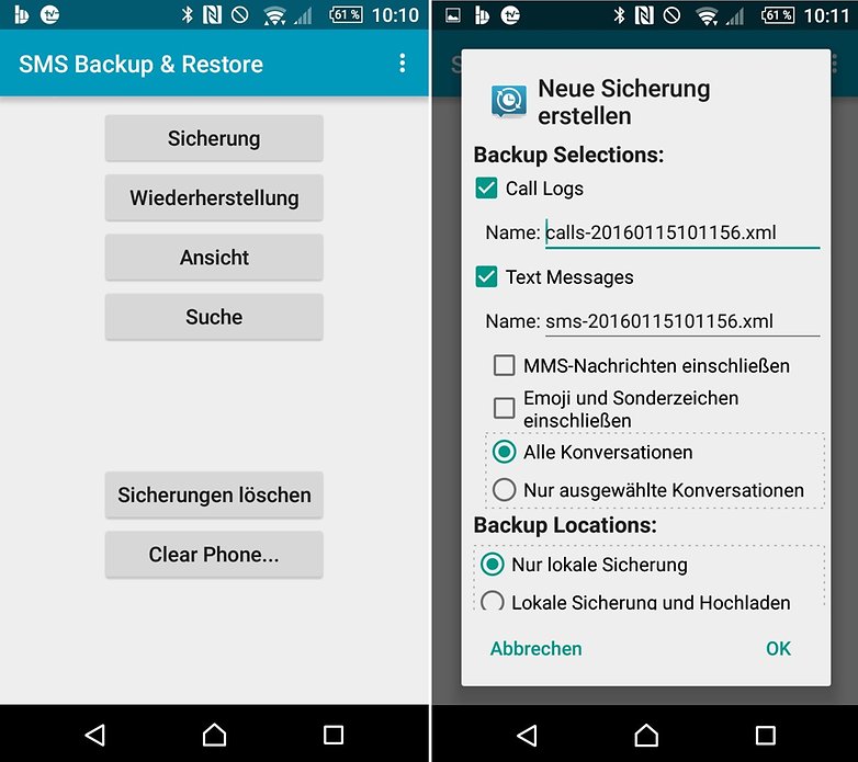 SMS Backup 1