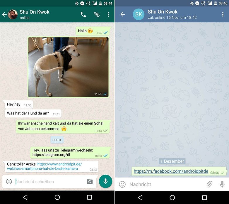 WhatsApp vs Telegram