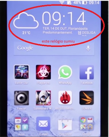 Como colocar relógio na tela do celular
