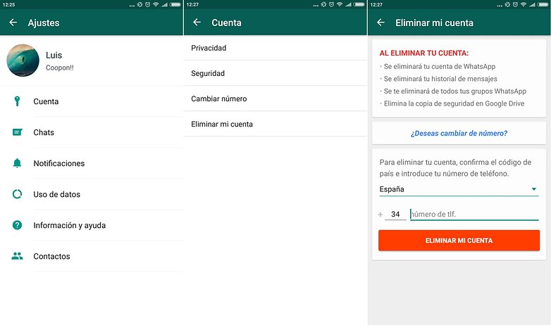 Cómo Desactivar O Eliminar Tu Cuenta De Whatsapp En Caso De Robo Androidpit 0198