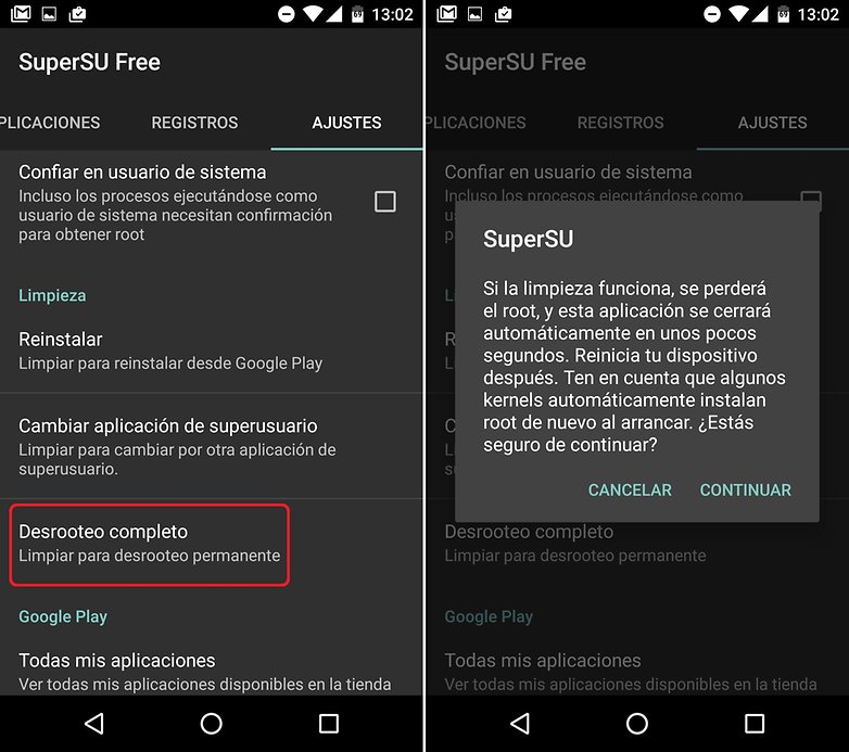 AndroidPIT deshacer root