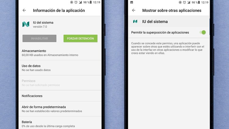 AndroidPIT IU del sistema