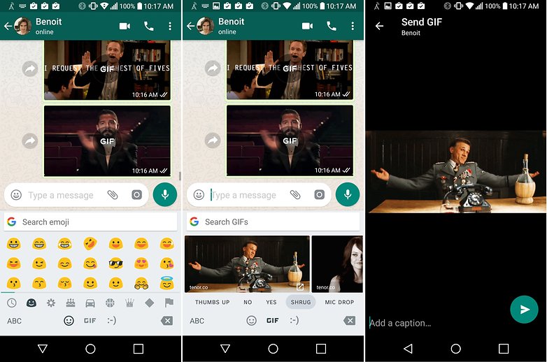 AndroidPIT WhatsApp Gboard gif