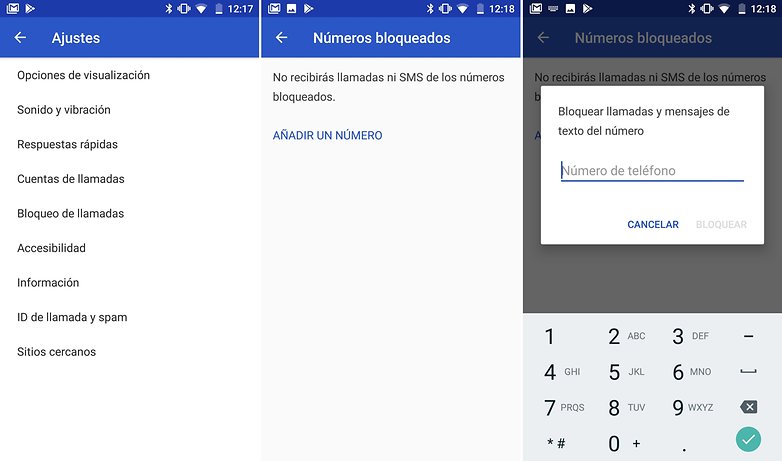 AndroidPIT bloquear contactos bq