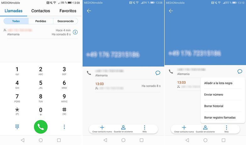 AndroidPIT bloquear contactos huawei honor
