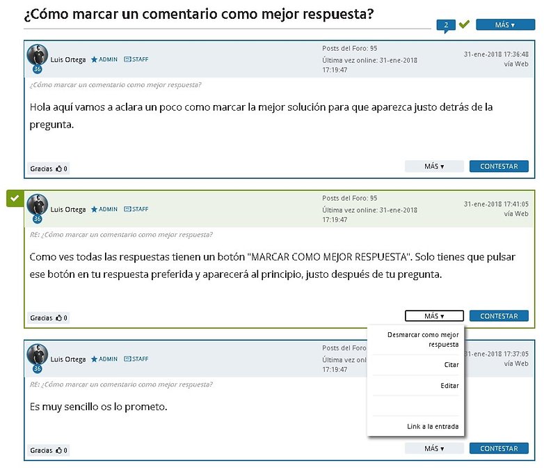 AndroidPIT desmarcar mejor respuesta