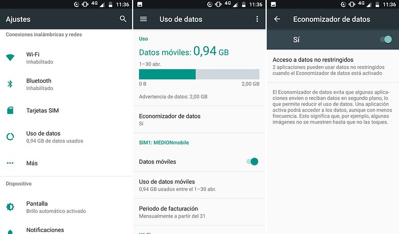 AndroidPIT economizador datos