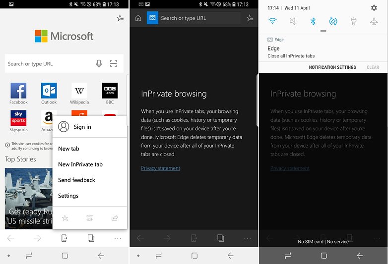 AndroidPIT edge incognito