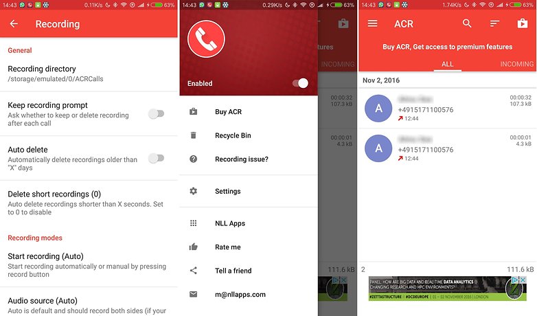 AndroidPIT gabar llamadas