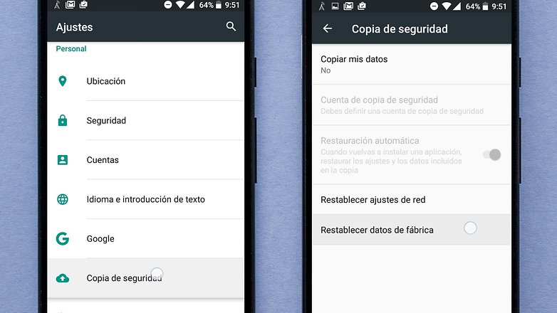 AndroidPIT restablecer datos fabrica 01