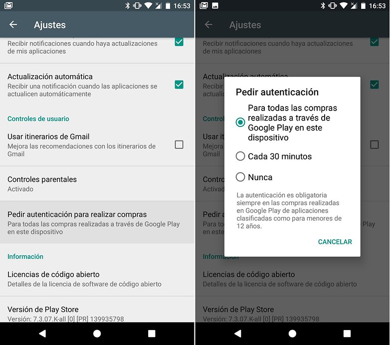 Androidpit control parental compras integradas 02