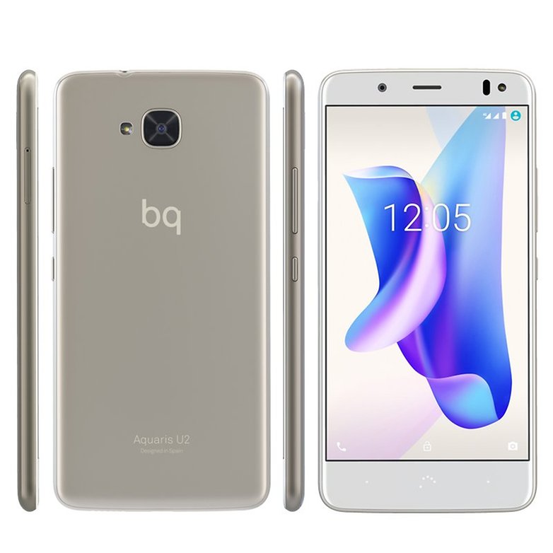 Aquaris U2 sand gold compo
