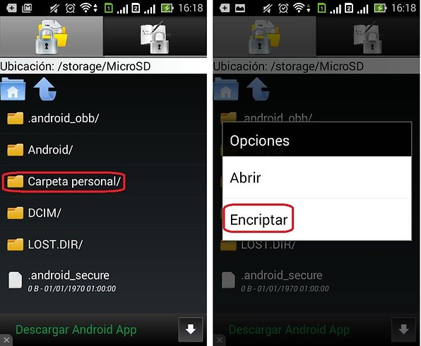 android crypter fichier