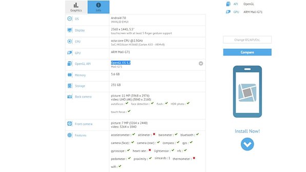 Huawei P10 gfxbench leak november 2016