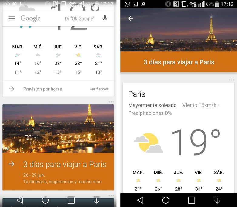 Google now viajes