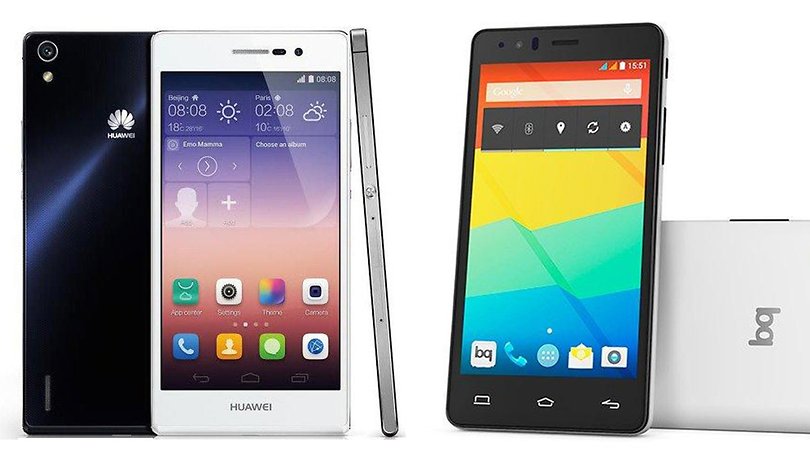 BQ Aquaris E5 4G vs Huawei Ascend P7 - Comparación entre dos luchadores de precio económico