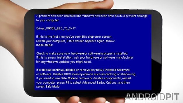 blue screen