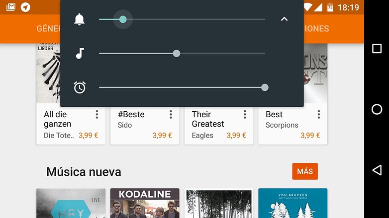 ajustes sonido marshmallow