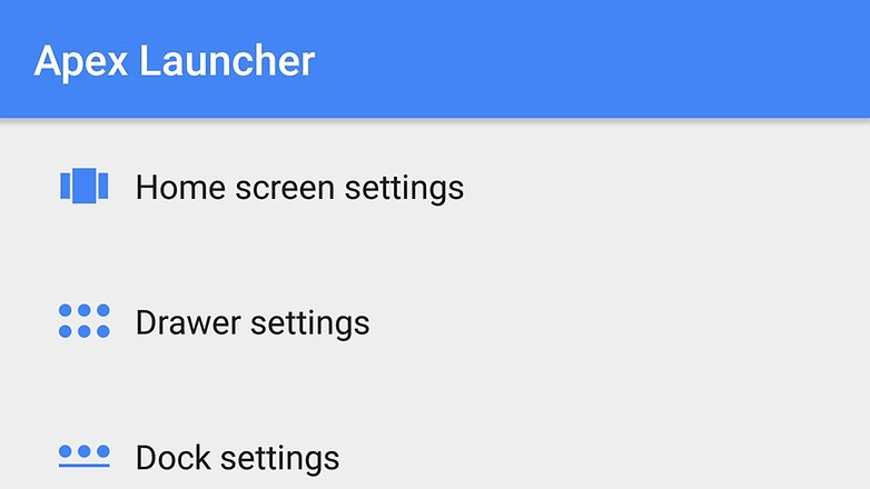 androidpit apex settings