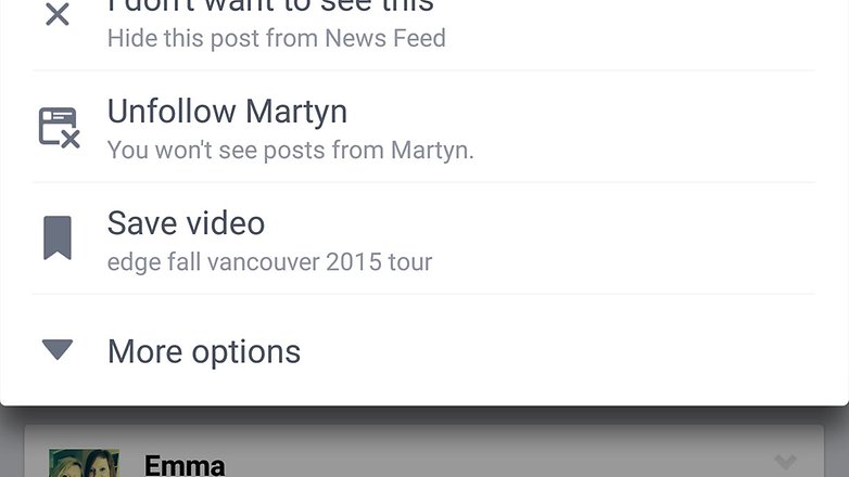 save video from facebook to android