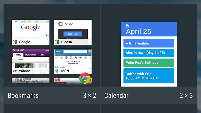 androidpit new user widgets