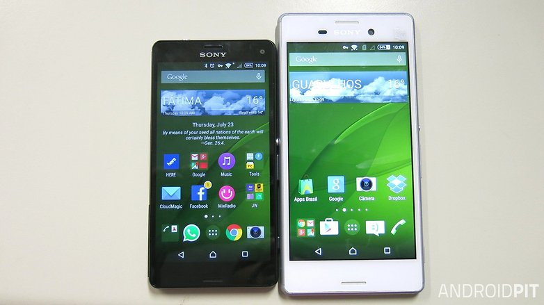 tamanho z3 compact vs m4