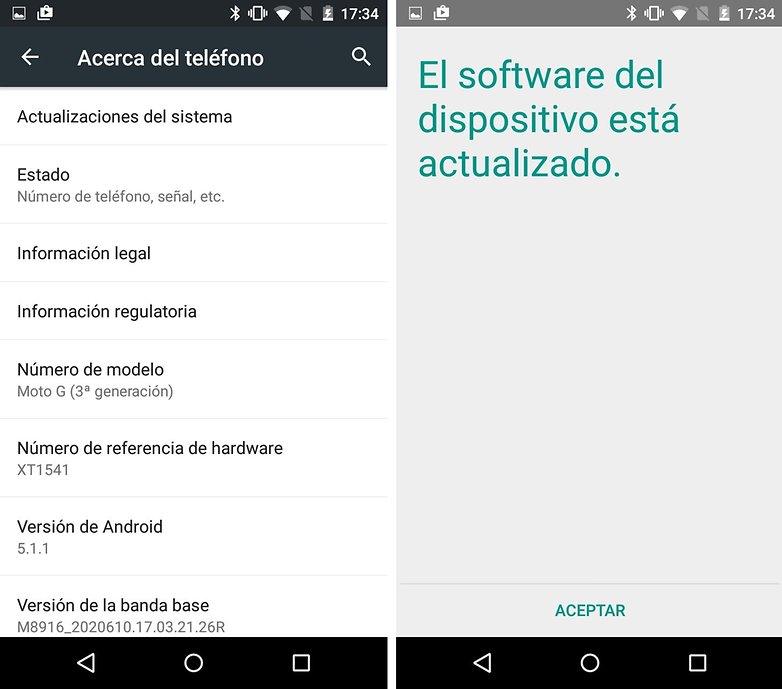 actualizacion android moto g