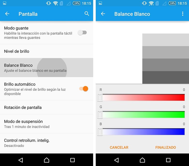 balance blancos m4