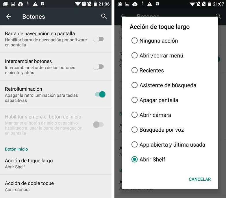 botones oneplus 2