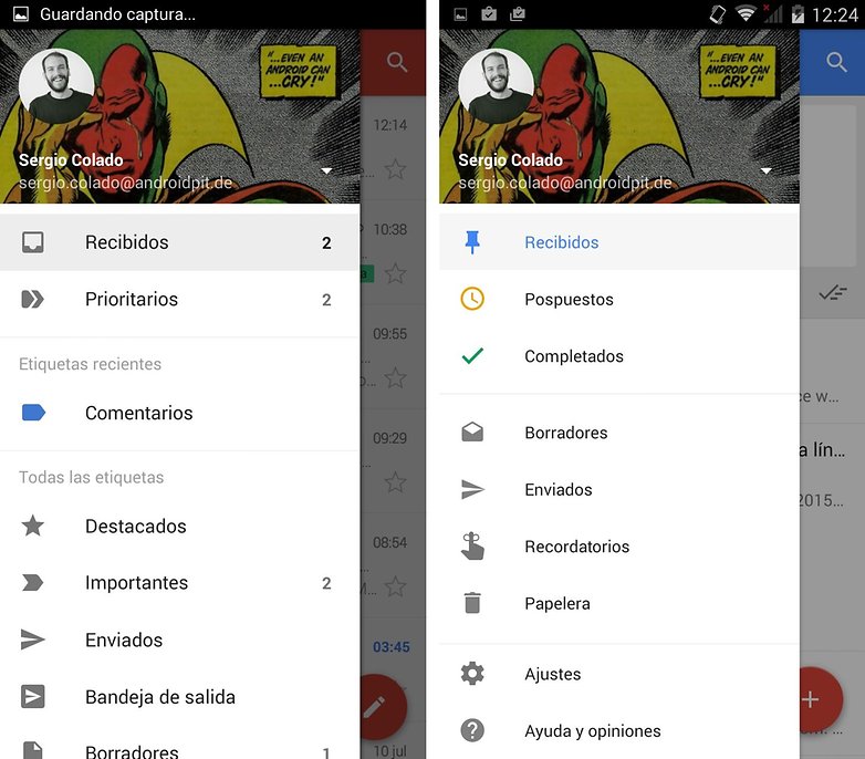 gmail inbox interface