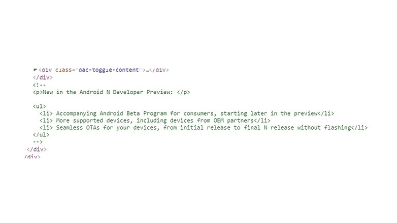 html android n