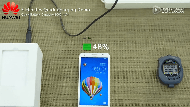 huawei battery fast charging