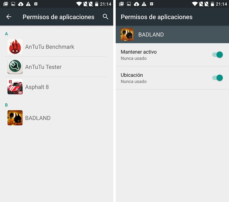 permisos apps