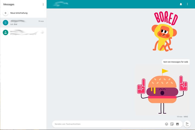 Android Messages Web 2a