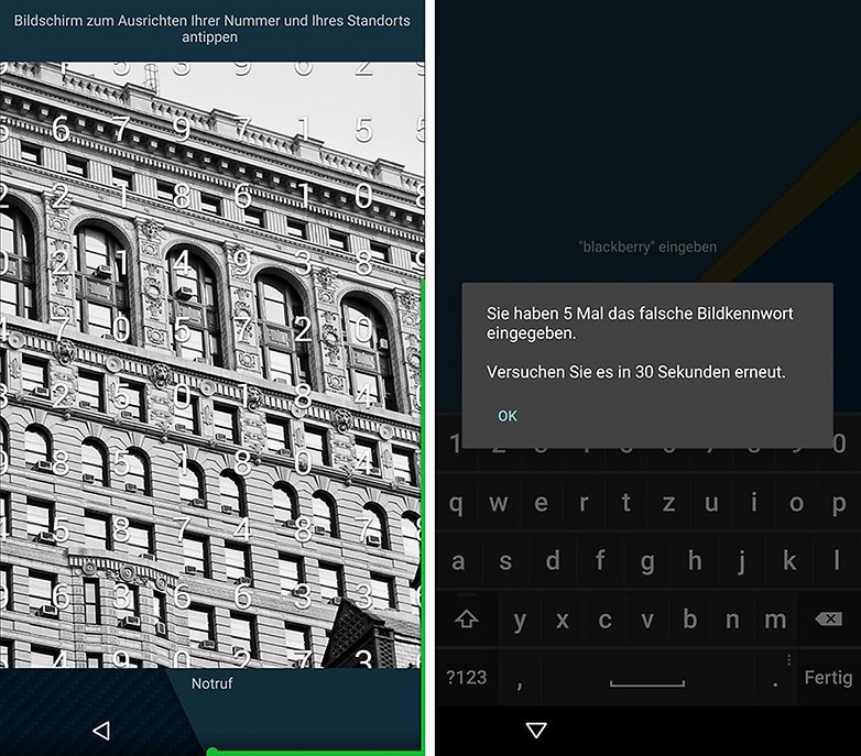 BlackBerry Priv Bildsperre