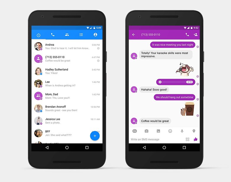 Facebook messenger SMS 2