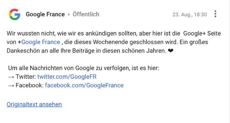 Google FR Google Adieu