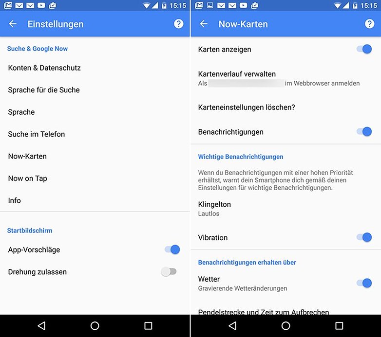 Google Now Karten DE 1neu