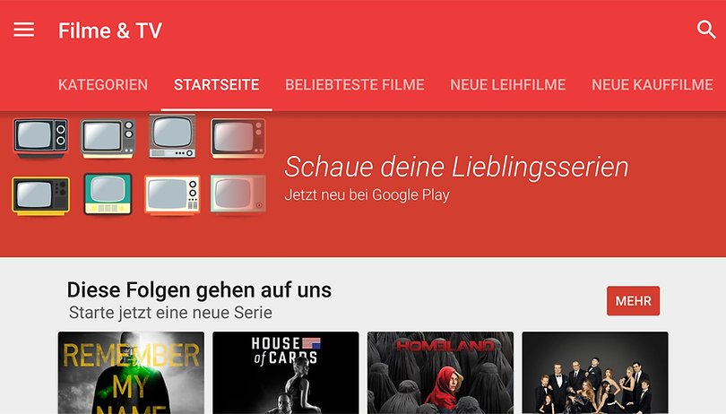 Google Play Movies jetzt mit TV-Serien