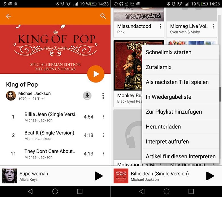 Google Play Music Android
